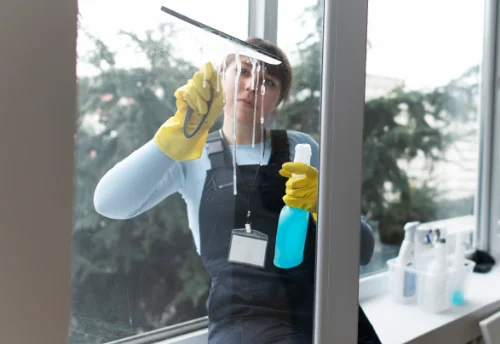 Nettoyage de vitres intérieures et extérieures à Montreuil-sous-Pérouse